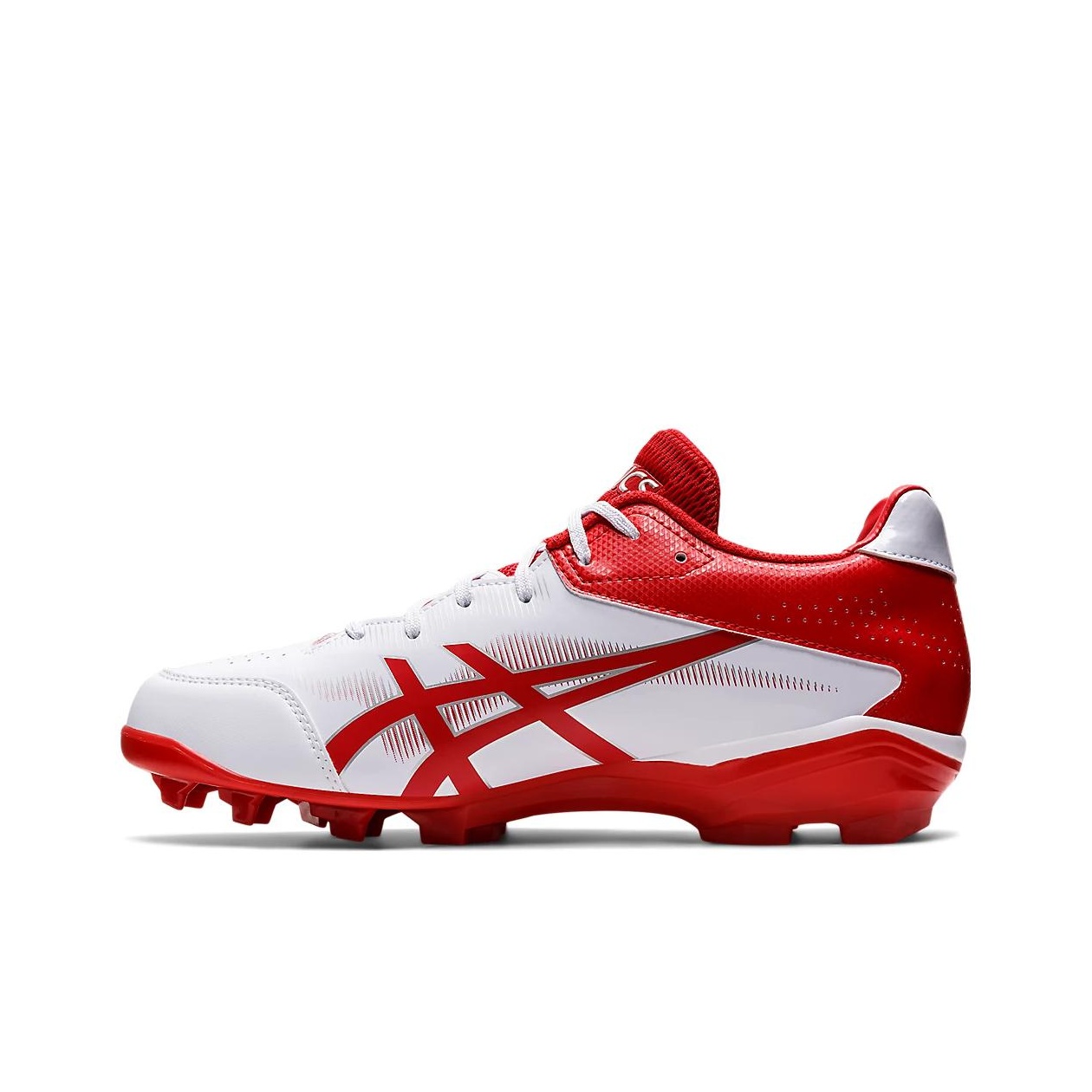 ASICS Star Shine III Baseball Point Spike Shoes White Red