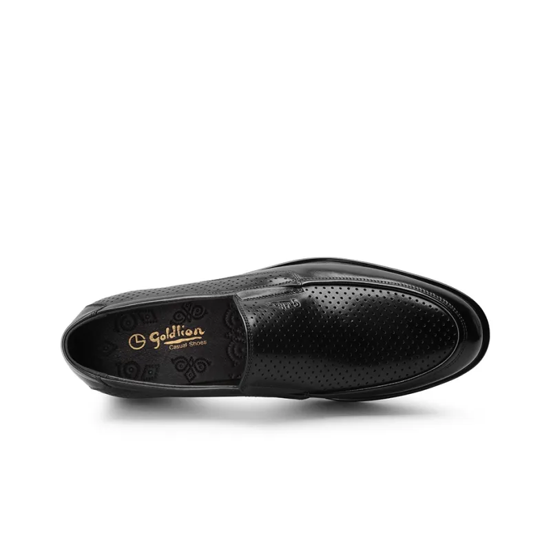GOLDLION Loafers Men Black Business/Black Perforated/Brown Perforated-7