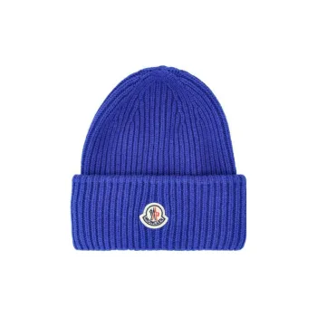 Moncler Logo patch Ribbed knit Beanie