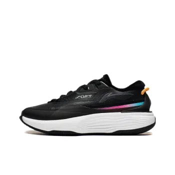 LiNing SOFT WARM Warm Low Top Casual Shoes Men's Black Shiny Orange Fleece Lined