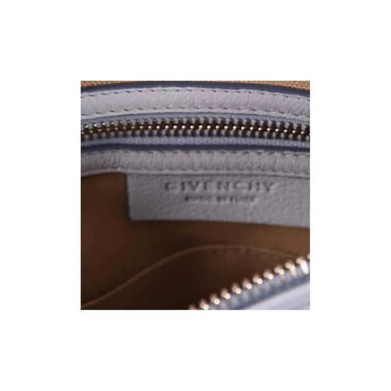 GIVENCHY Pandora Grained Leather Shoulder Bag Crossbody Bag Handbag Small Size Women's Purple-3