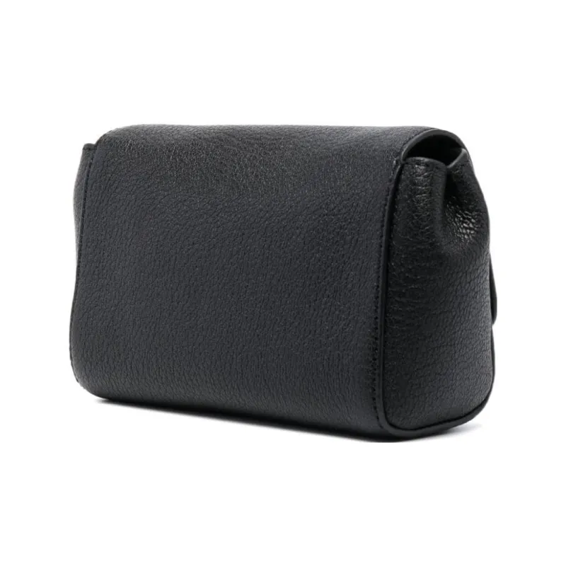 Mulberry Calfskin Shoulder Bag, Crossbody Bag Mini Women's Black-1