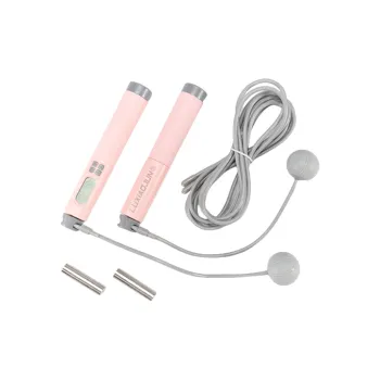 LUXIAOJUN Fitness Training Smart Counting Jump Ropes Adults Silicone Rubber Cord ABS+Silicone Controller 3m