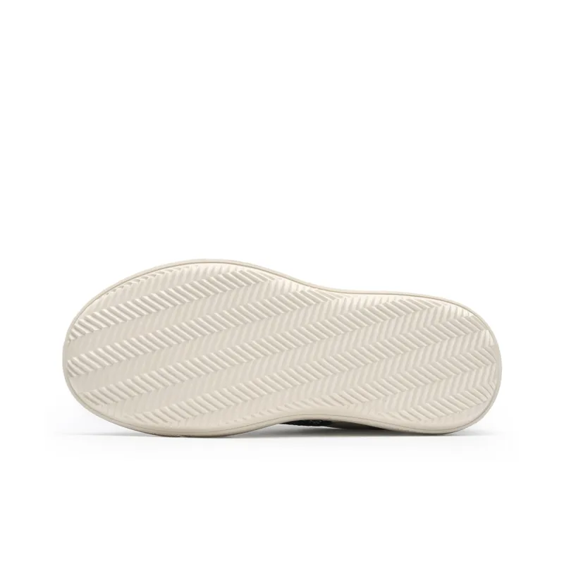 SMILEY France Smiley Face Low-Top Canvas Shoes Men's White Black-4