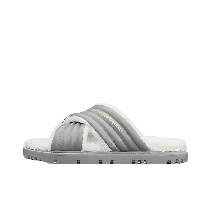 DIOR D Cross Slide Slippers Women's Gray White-0