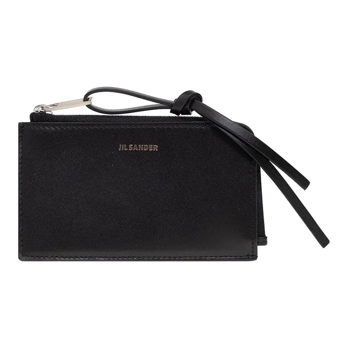 JIL SANDER Logo Embossed Zipped Cardholder-0