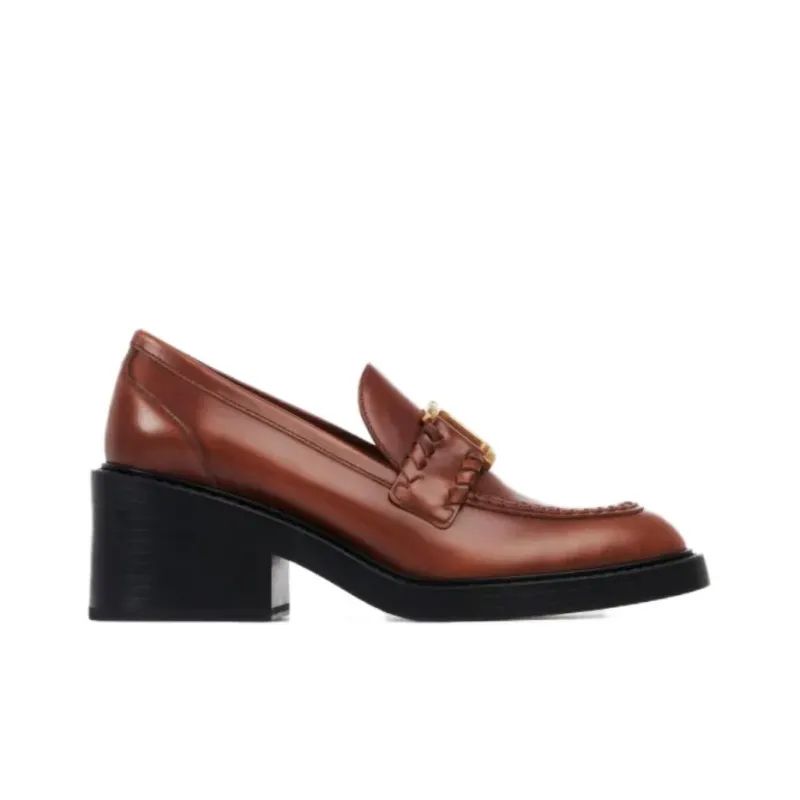 Chloé Marcie 60mm Leather Loafers-1
