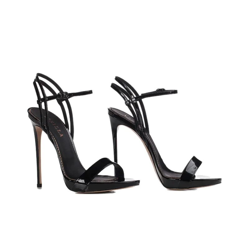 Le Silla Gwen Patent leather Stiletto Sandals Women's-2