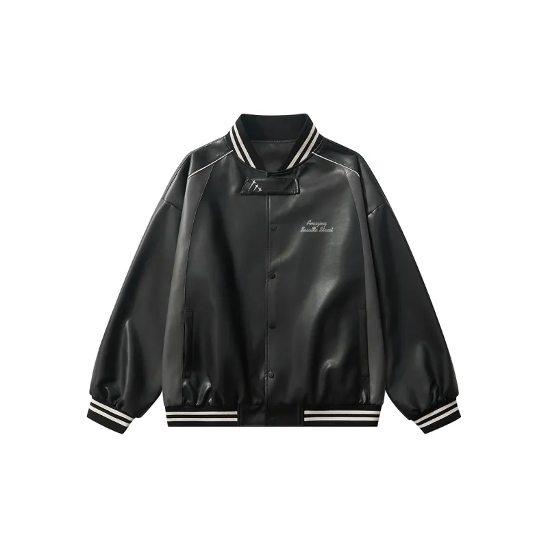 SESAME STREET Leather Jacket Unisex-1