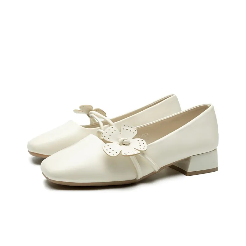 FLOSSIE Casual Single Shoes 2.8cm Women's Beige-2