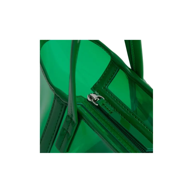 By Far PVC Tote Bag, Shopping Bag, Shoulder Bag, Handbag Women's Green-4