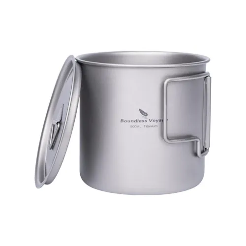 Boundless Voyage Jackets & Coats Water Container 500ml Camping Titanium 96*92.5mm