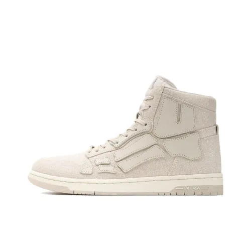 AMIRI Skel-Top Hi Skateboard Shoes Men High-Top Beige