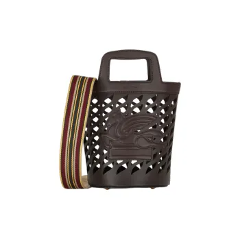 ETRO Bullhide Bucket Bag Handbag Shoulder Bag Crossbody Bag Regular Women's Dark Brown