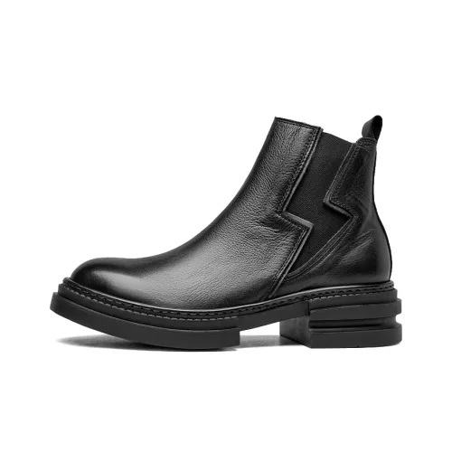 Beau Today Chelsea Boots Men Classic Black