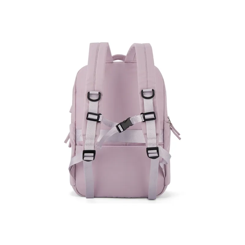QING QI ZHE Fabric Laptop Bag Travel Bag Backpack Unisex Black/Gray/Blue/Green/Ecru/Purple-41