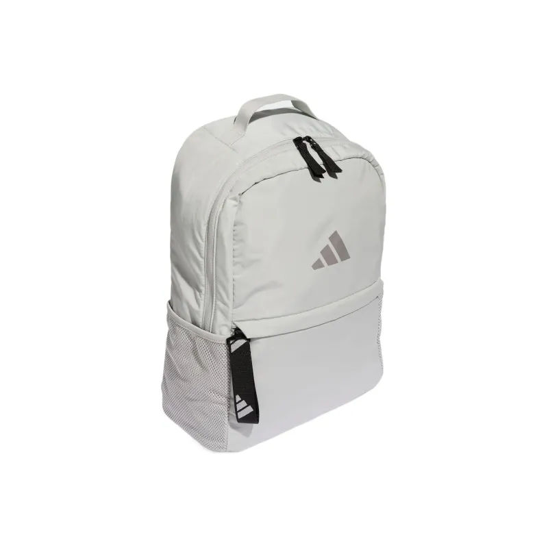 Adidas Recycled Polyester Plain Weave Fabric Backpack Regular Unisex Iridescent Silver/Metallic Silver/Black-1