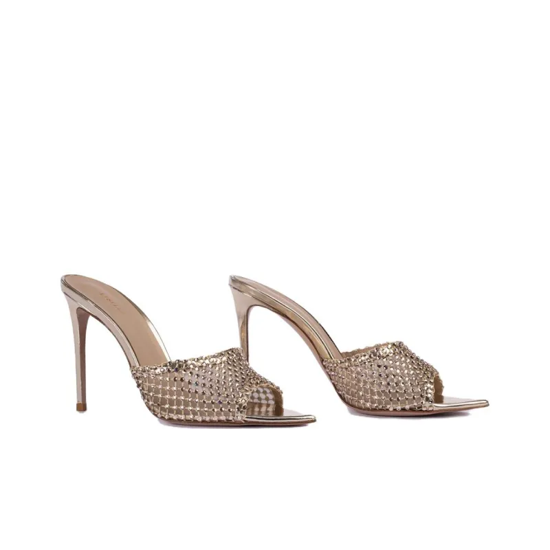 Le Silla Gilda 110mm Crystal Sandals Women's-2