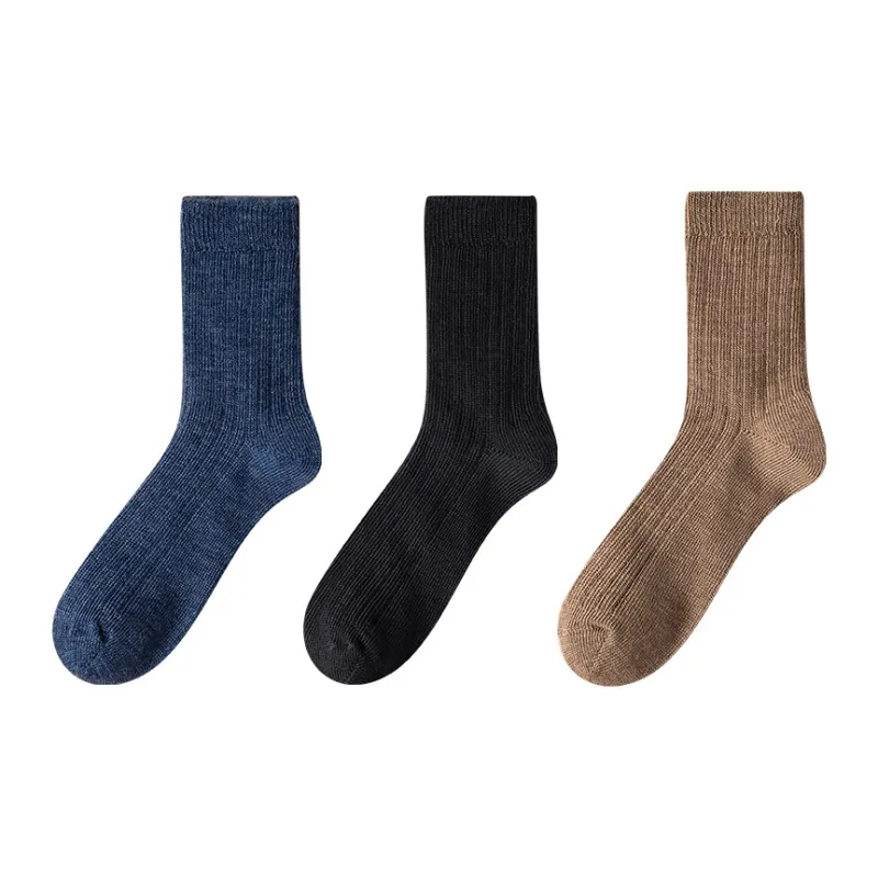 MIIOW Mid Calf Socks Men's 3 Pack-0