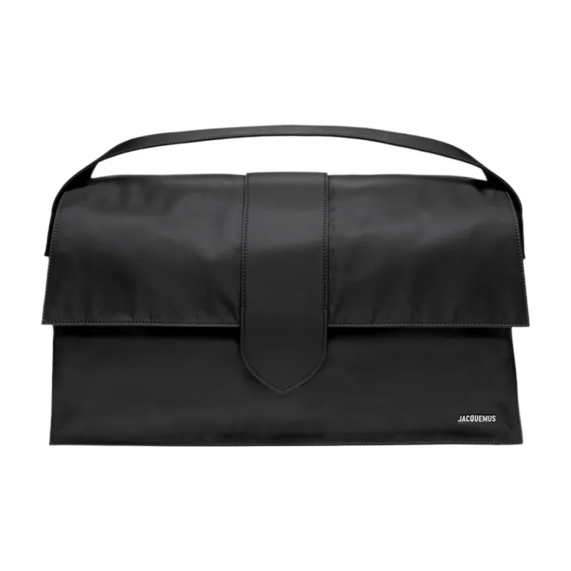 Jacquemus Le Bambino Polyamide Shoulder Bag Crossbody Bag Handbag Extra Large Men's Black-0