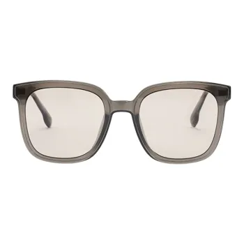 Kappa Plate Frame Square Sunglasses Unisex Coffee