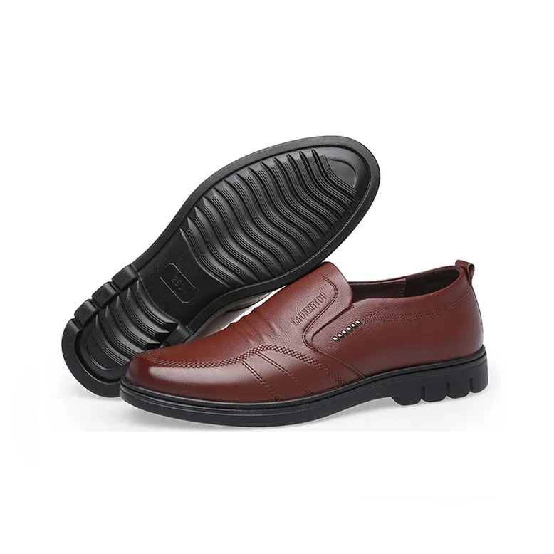 LAORENTOU Men's Casual Shoes Men Mid Top Black/Brown-3