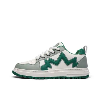 LM Creative Chao 1.0 Cushioning Low-Top Skateboard Shoes Unisex White Fruit Green