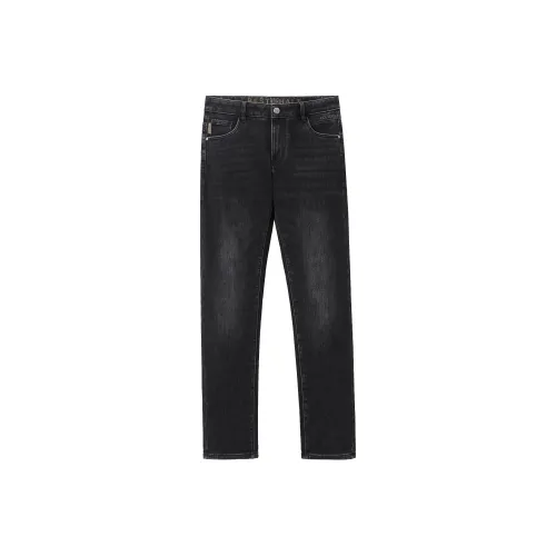 HLA Jeans Men Black Bull Transition Color Medium H3