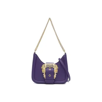 VERSACE JEANS COUTURE Polyurethane Crossbody Handbag, Shoulder Bag Women's Purple