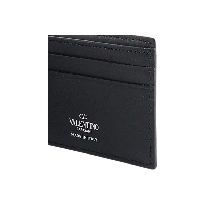 Valentino VLTN Leather Wallet Men's Black-3