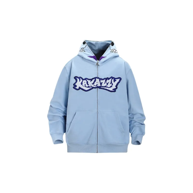 KAKAZZY Sweatshirts Unisex Sky Blue-3