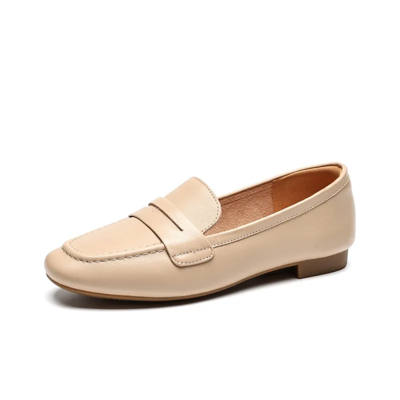 EBLAN Casual Single Shoes Women's Apricot-1
