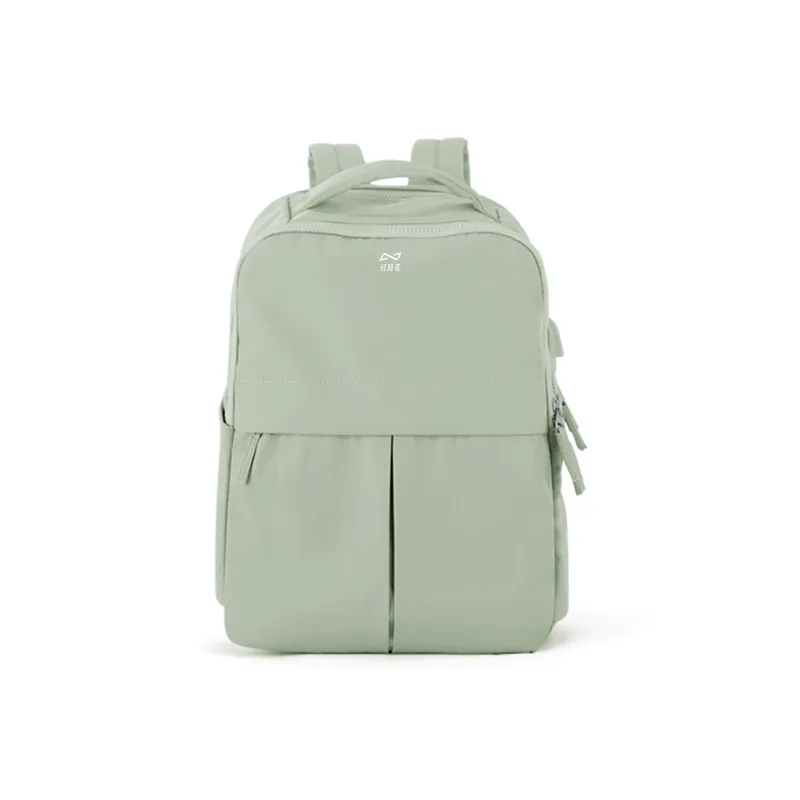 QING QI ZHE Fabric Laptop Bag Travel Bag Backpack Unisex Black/Gray/Blue/Green/Ecru/Purple-22