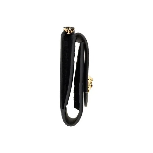 VERSACE La Medusa Sheepskin Wallet Women's Black-2