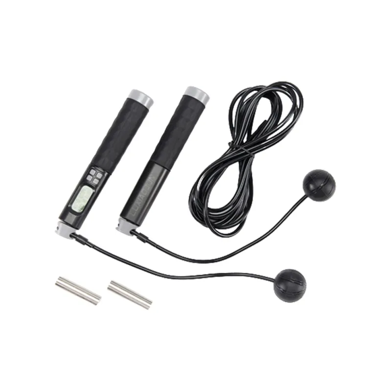 LUXIAOJUN Fitness Training Smart Counting Jump Ropes Adults Silicone Rubber Cord ABS+Silicone Controller 3m-4