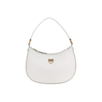 PINKO Half Moon Series Calfskin Handbag Shoulder Bag Mini Women's Gray