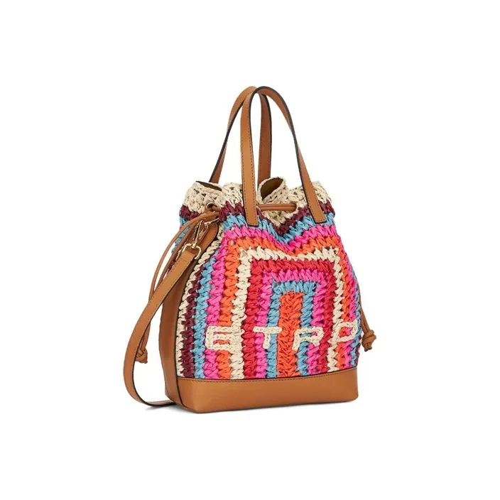 ETRO Crochet Logo Detailed Small Tote Bag-1