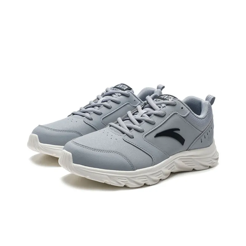 Anta Running Collection Anti Slip Wear Resistant Low Top Running Shoes Men's Dusty Gray-3