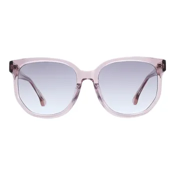 Kappa Plate Frame Oval Sunglasses Unisex Elegant Pink