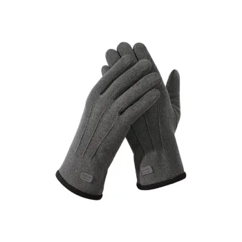 Youyoulan Polyester Elastane Plush Yarn Cotton Glove Men's