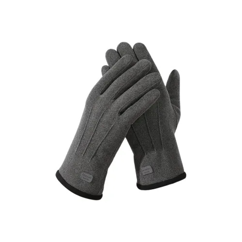 Youyoulan Polyester Elastane Plush Yarn Cotton Glove Men's
