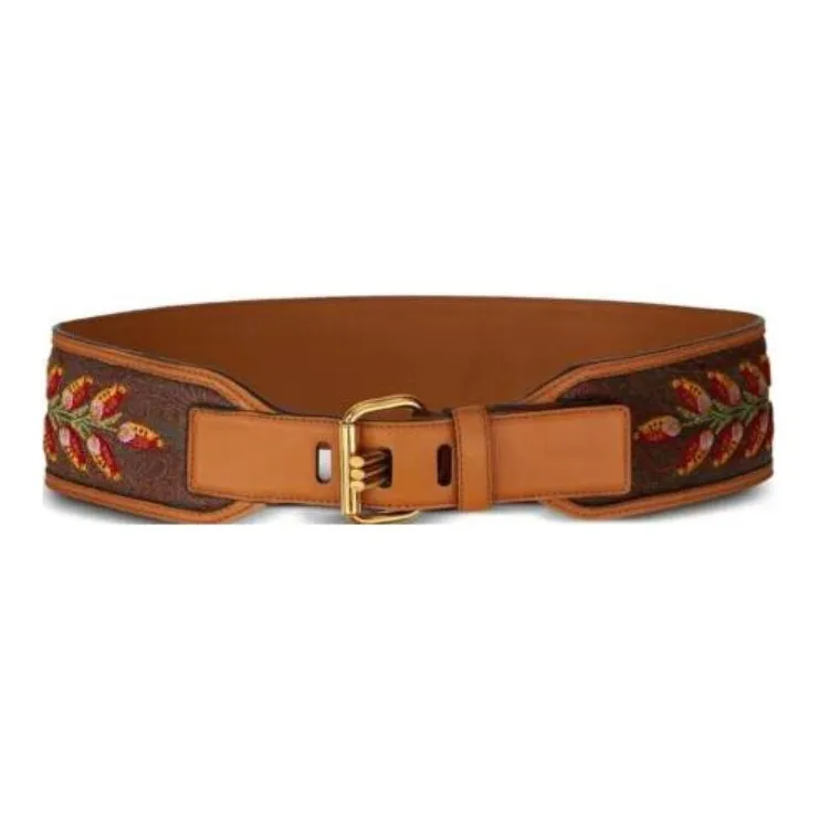 ETRO Embroidered Buckle-fastening Belt-0