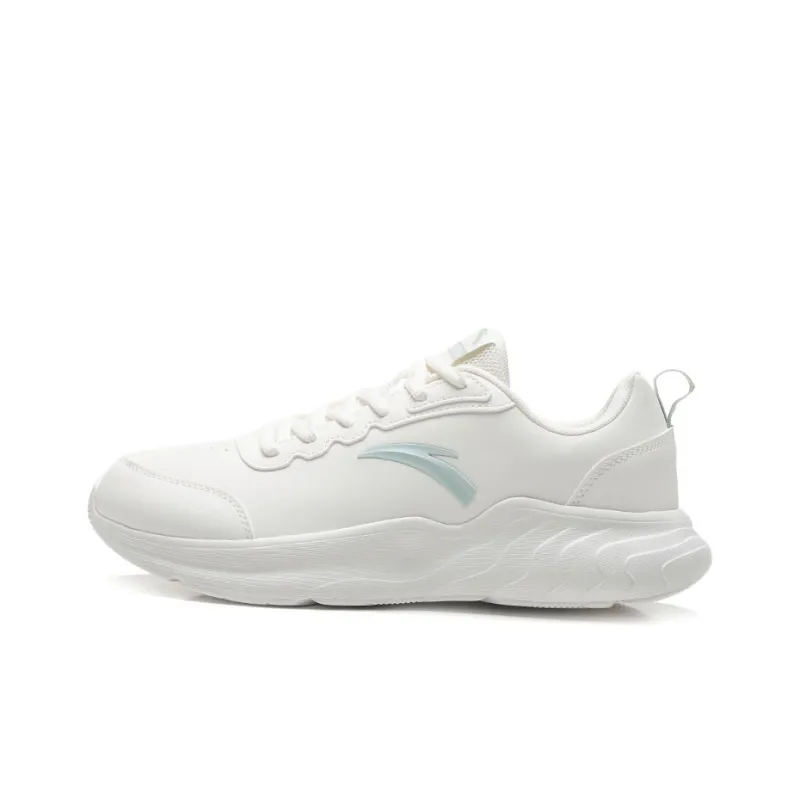 Anta Running Collection Slip Resistant Low Top Casual Running Shoes Men's White-0