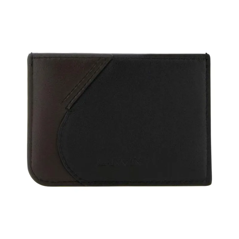 Lanvin Two Toned Logo Embossed Card Holder-0