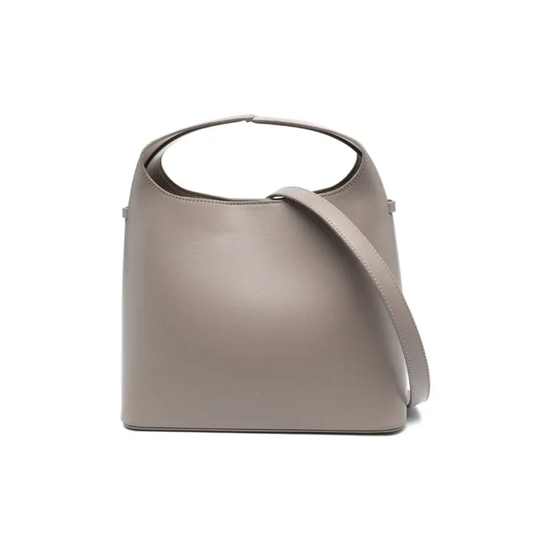 AESTHER EKME Calfskin Shoulder Bag Crossbody Bag Handbag Women's Gray-0