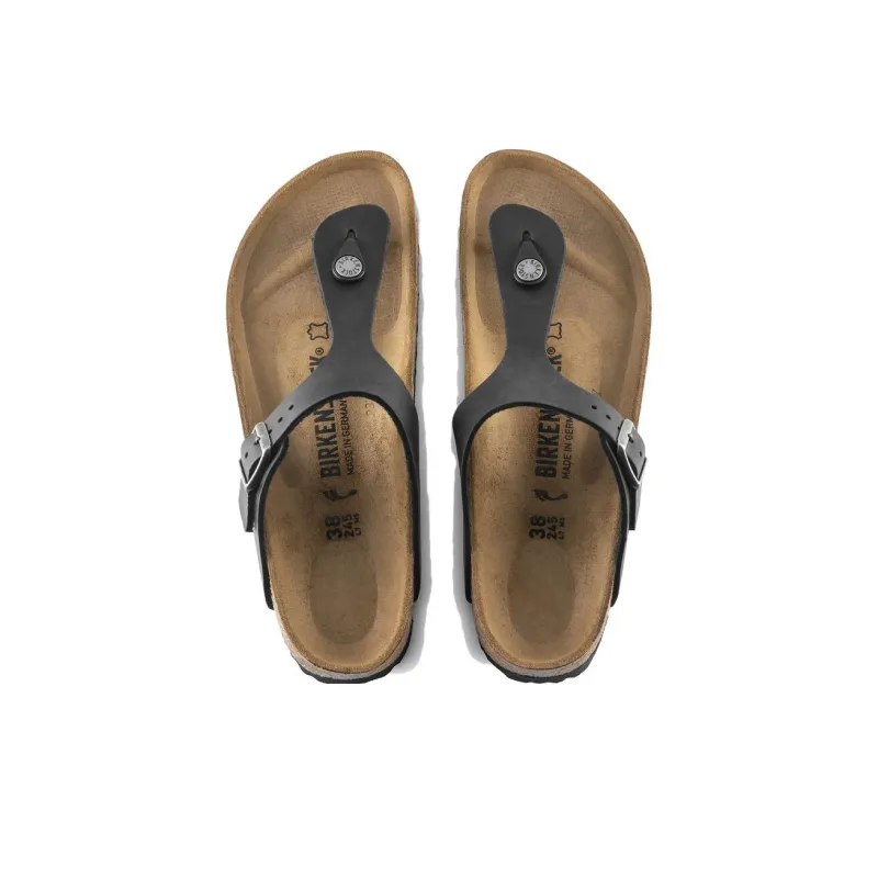 Birkenstock Flip Flops Unisex Black Narrow Fit-3