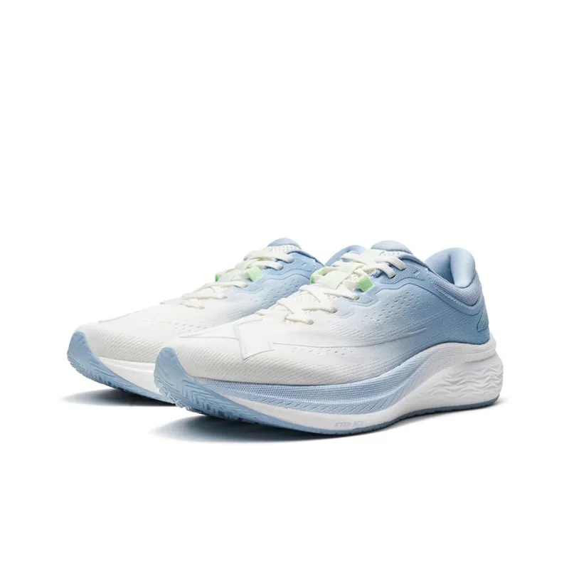 XTEP Anti Slip Wear Resistant Low Top Running Shoes Men's Sail White/Evening Dusty Blue-4