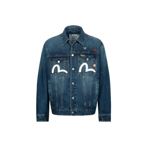 EVISU Logo-print Denim Jacket