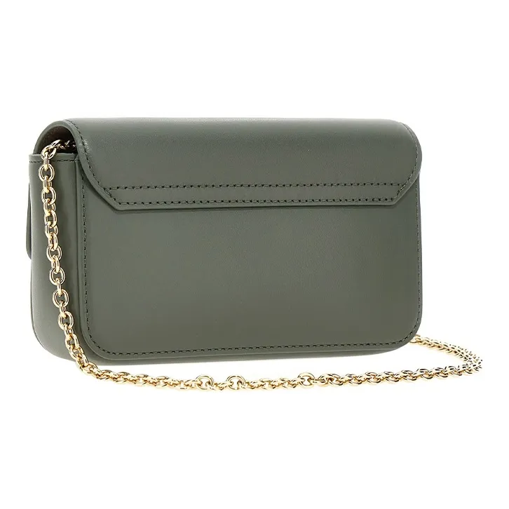 Furla Metropolis Collection Leather Shoulder Bag Crossbody Bag Women's Green-2
