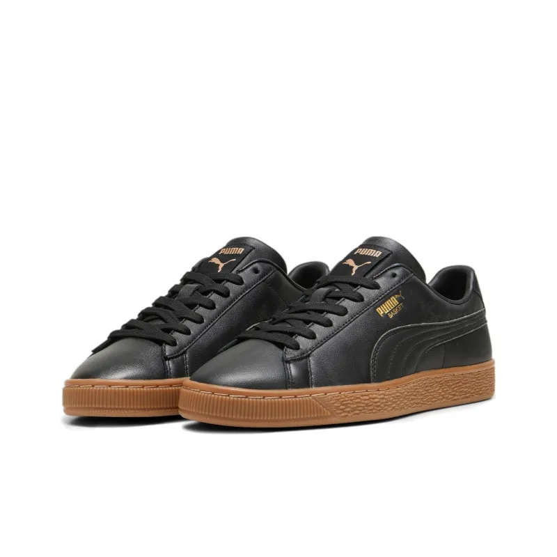 Puma Basket Black Gold Gum-2
